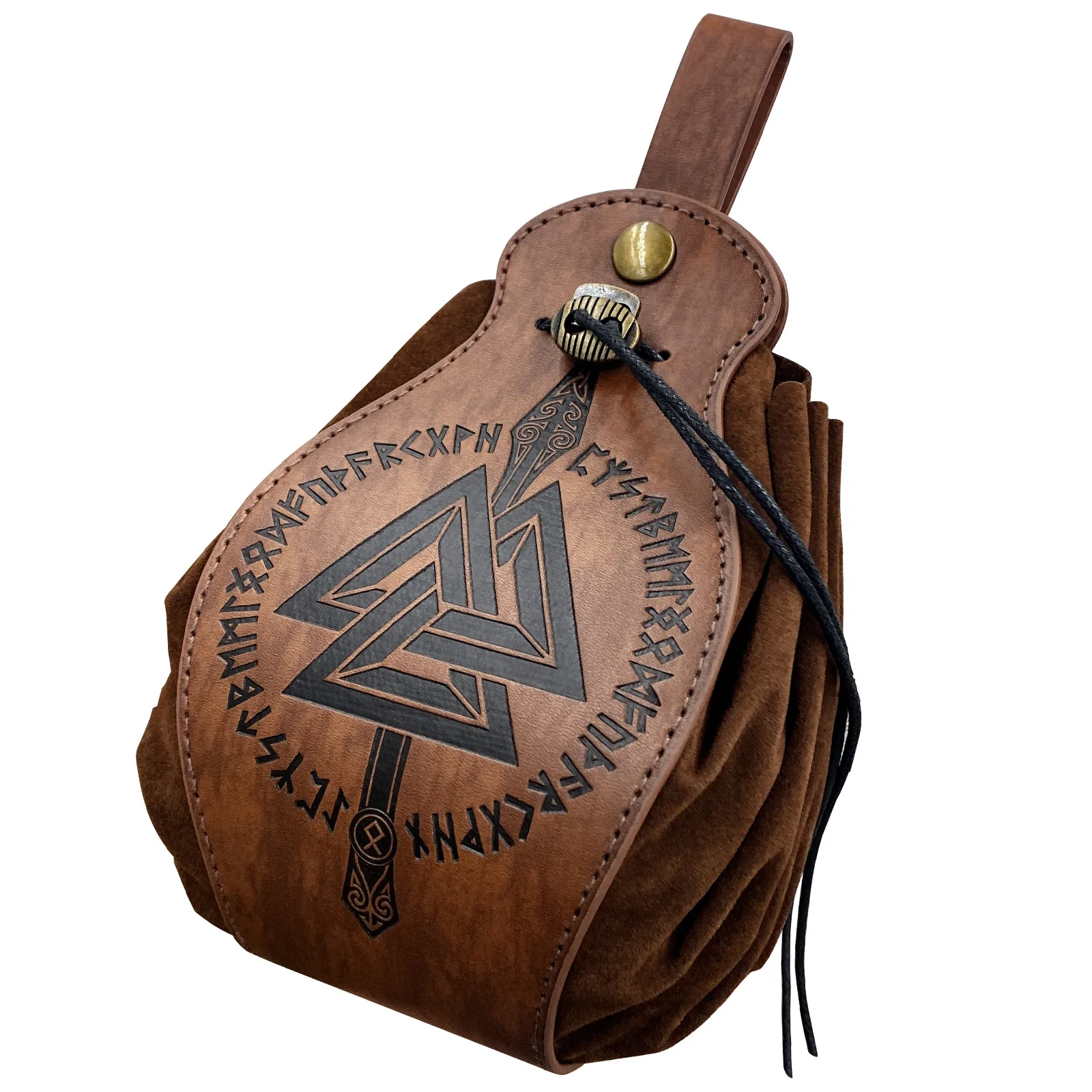 Mini bolsa medieval Viking para homens e mulheres, bolsa de moedas retrô, cosplay Halloween, acessórios de fantasia