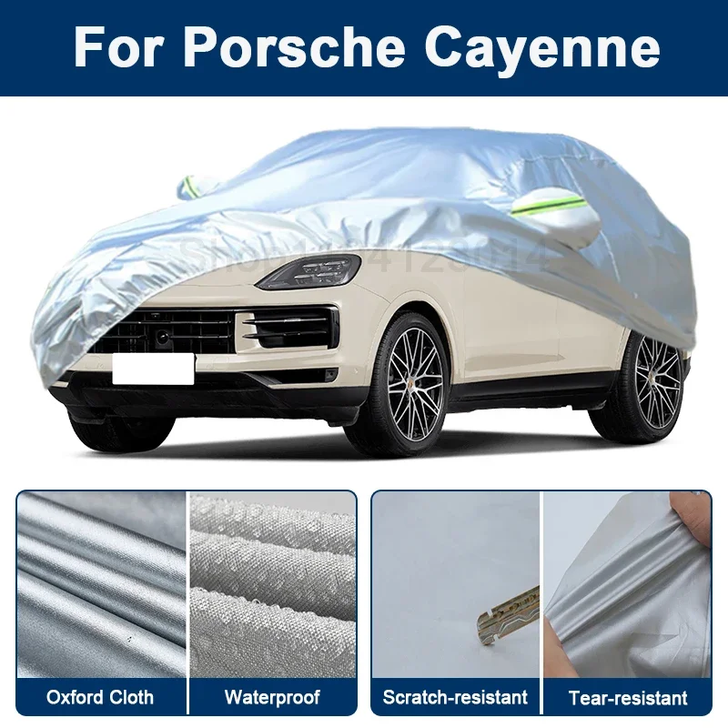 

Outdoor Full Car Cover For Porsche Cayenne with Reflective Strips Waterproof Snowproof Dustproof UV Protection
