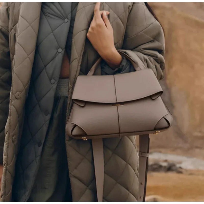 

Стильная женская сумка из натуральной кожи, повседневная и модная, на плечо или через плечо