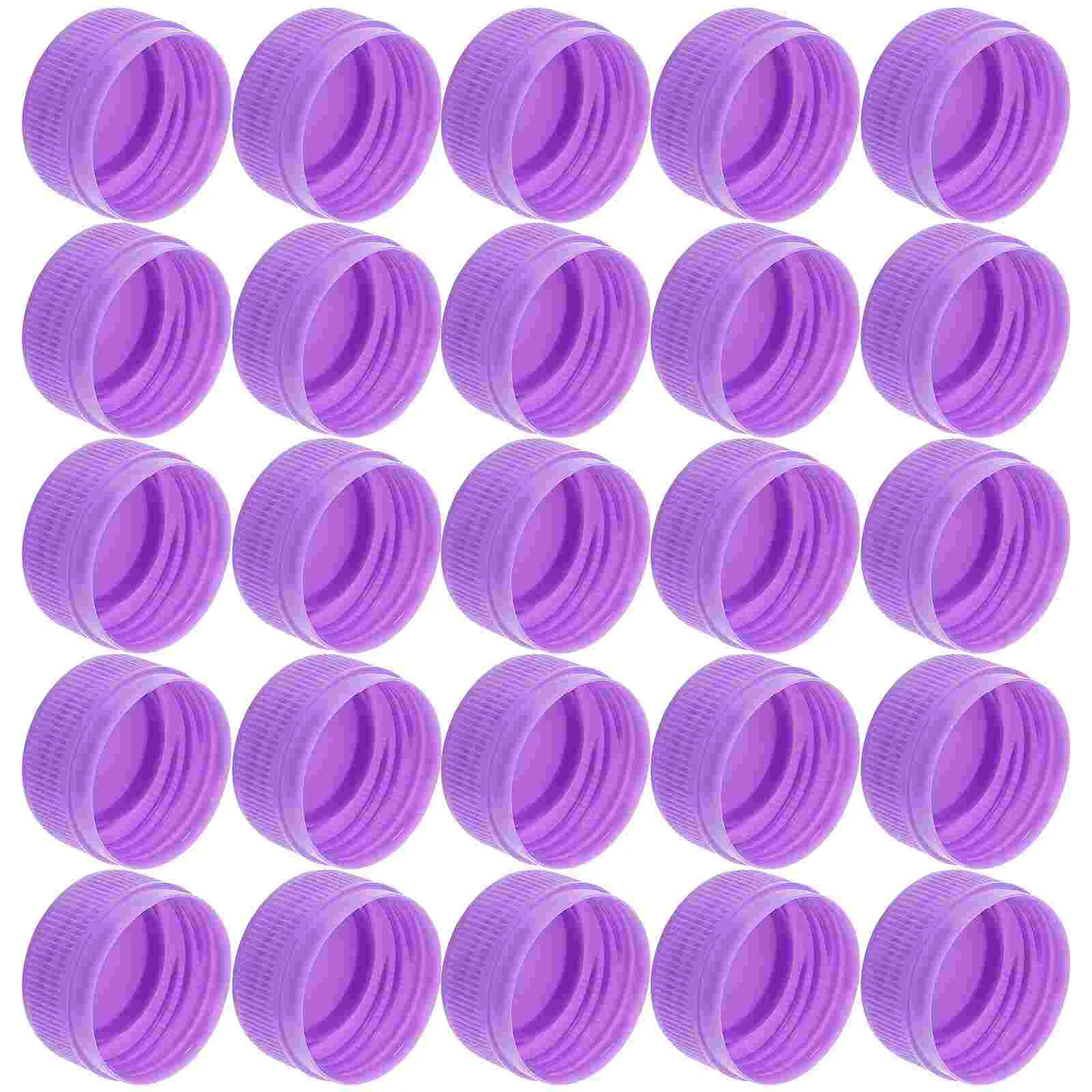 

100 Pcs Plastic Bottle Caps 30mm Colorful Craft Sealing Lids for Water Beverage Containers Child Development