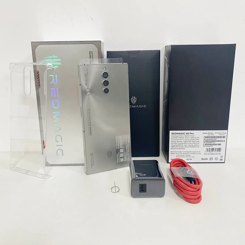 Redmagic 8s Pro 5G 글로벌 버전, 스냅드래곤 8 Gen 2 옥타 코어, 6.8 인치 120Hz AMOLED 최신 버전, 65W 고속 충전, 6000mAh NFC