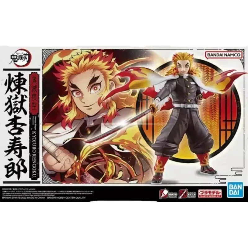 Bandai in Stock Original Demon Slayer Anime Figure Rengoku Kyoujurou Action Figures Toys for Boys Kids Gifts Collectible Model