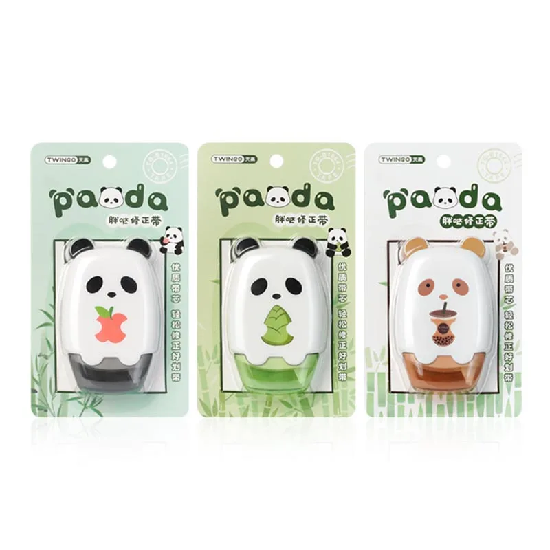 12pcs/lot 5mm*12M Creative Panda Correction Tape Promotional Stationery Gift School Office Supplies