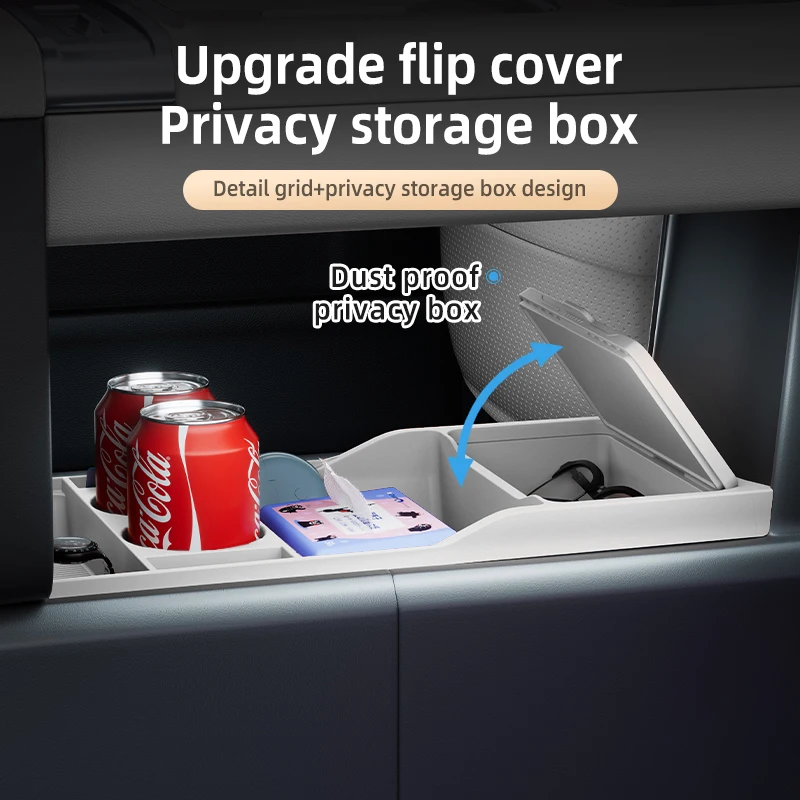 2025 لتركيبة التيتانيوم 7 التيتانيوم 7 سيليكون وحدة التحكم المركزية أسفل صندوق تخزين ليوبارد 7 التحكم المركزي المنظم حصيرة #4