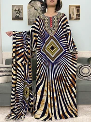 Muslim Abayas For Women Cotton Appliques Printed Prayer Garment Sets African Loose Femme Robe With 150x165cm Large Shwal Scarf