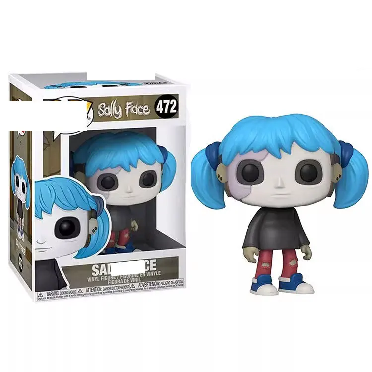 Funko Pop Sally Face Figurines d'horreur Suspense Puzzle jeu Larry périphérie modèle Garage Kit jouet ornement enfant cadeau de noël