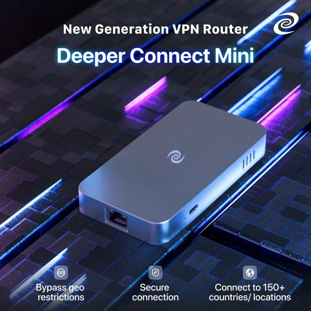 Deeper Connect Mini VPN Router Free Lifetime Internet Security للسفر المنزلي