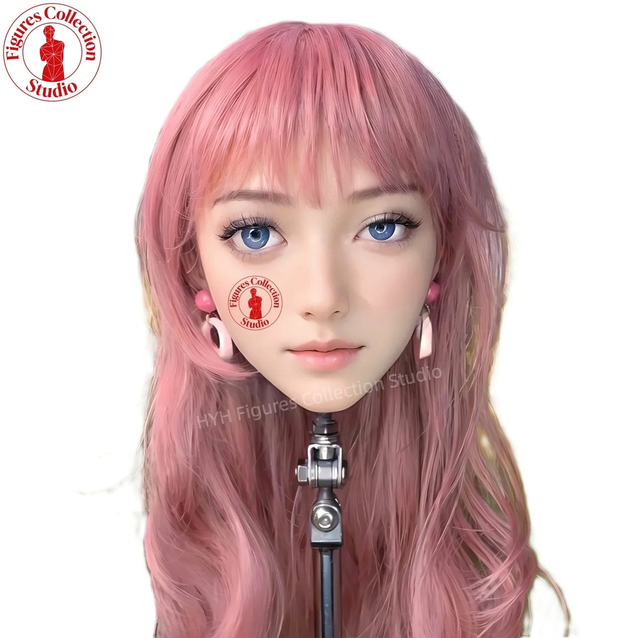 

Studio Makeup Head HYH-THB-KX-0046 Life-Size, M16 Interface, Artistic for Hairstyle, Jewelry, Photography
