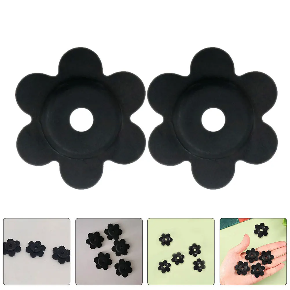 

5Pcs Flower Shape Garden Flag Rubber Stoppers Windproof Anti-Slip Flag Pole Stopper Outdoor Yard Banner Garden Banner Stoppers