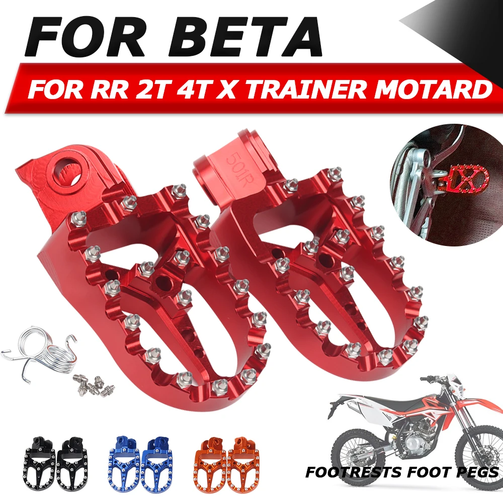 

Motorcycle Footrests Footpegs Foot Rests Pegs Pedals For Beta RR 2T 4T 250 300 350 390 400 430 450 500 X Trainer 300 Motard 525