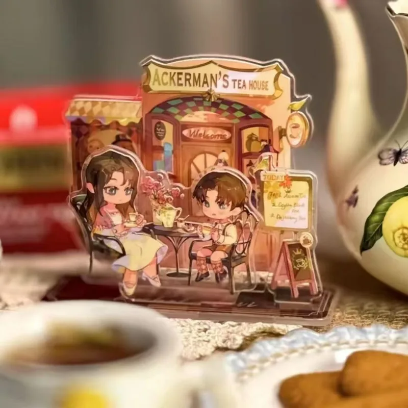 

Levi Ackerman Acrylic Stand Figure Attack on Titan Anime Peripheral Cute Cartoon Creativity Modeling Ornament Birthday Gift