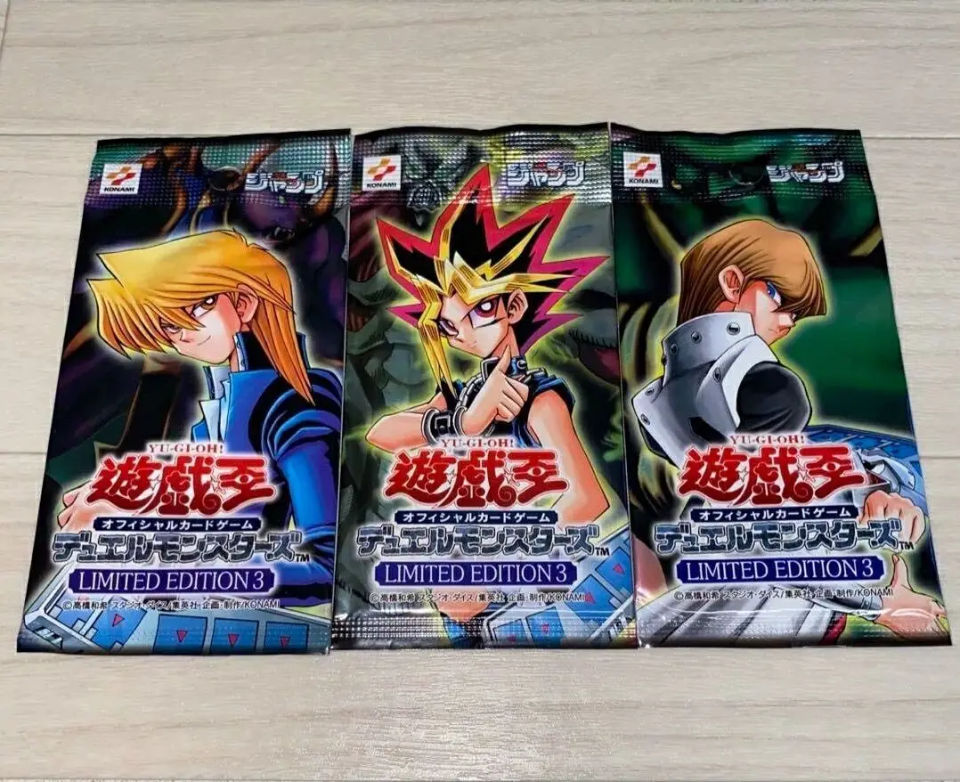 

3Pcs Yugioh Master Duel Monsters LIMITED EDITION 3 OCG LE13 Kaiba Yugi Joey Japanese Collection Sealed Pack