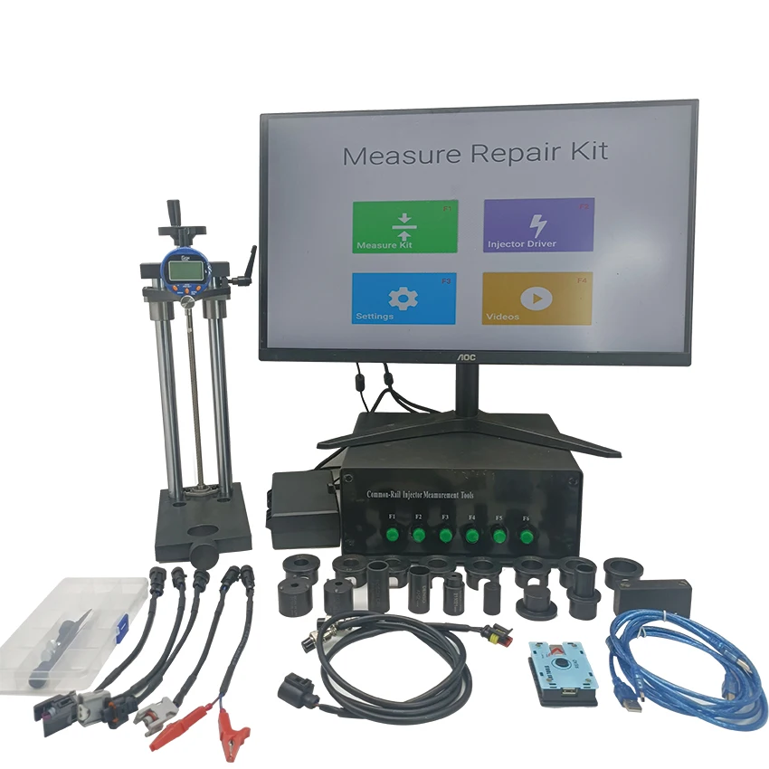 CRM920C 3 Stage Injector Repair Armature Measuring Diesel Fuel CRDI AHE Common Rail Tester Repair Simulator