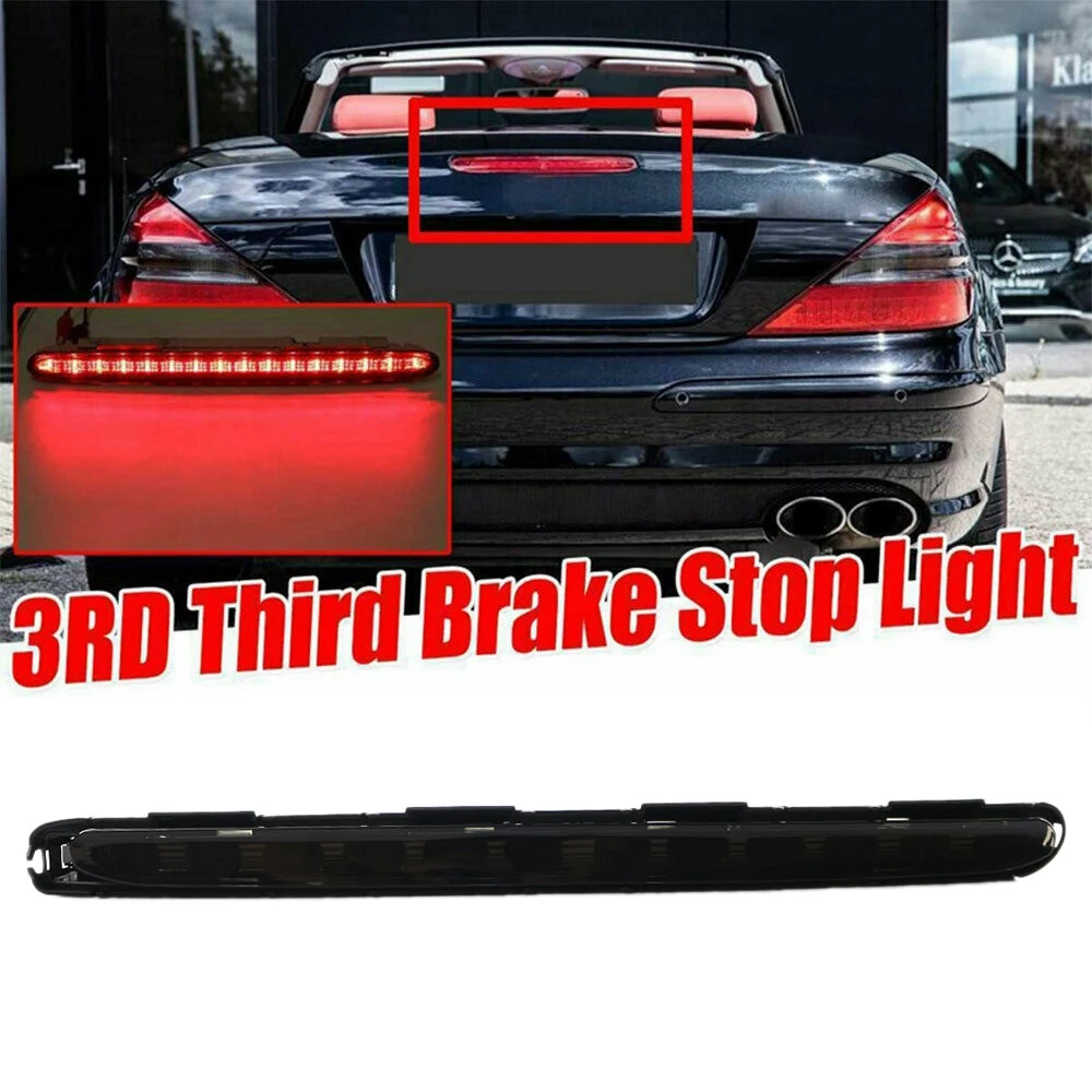 12 LED Bumper belakang 3Rd Brake Stop Light lampu Smoke untuk W211 e-class 2003-2006