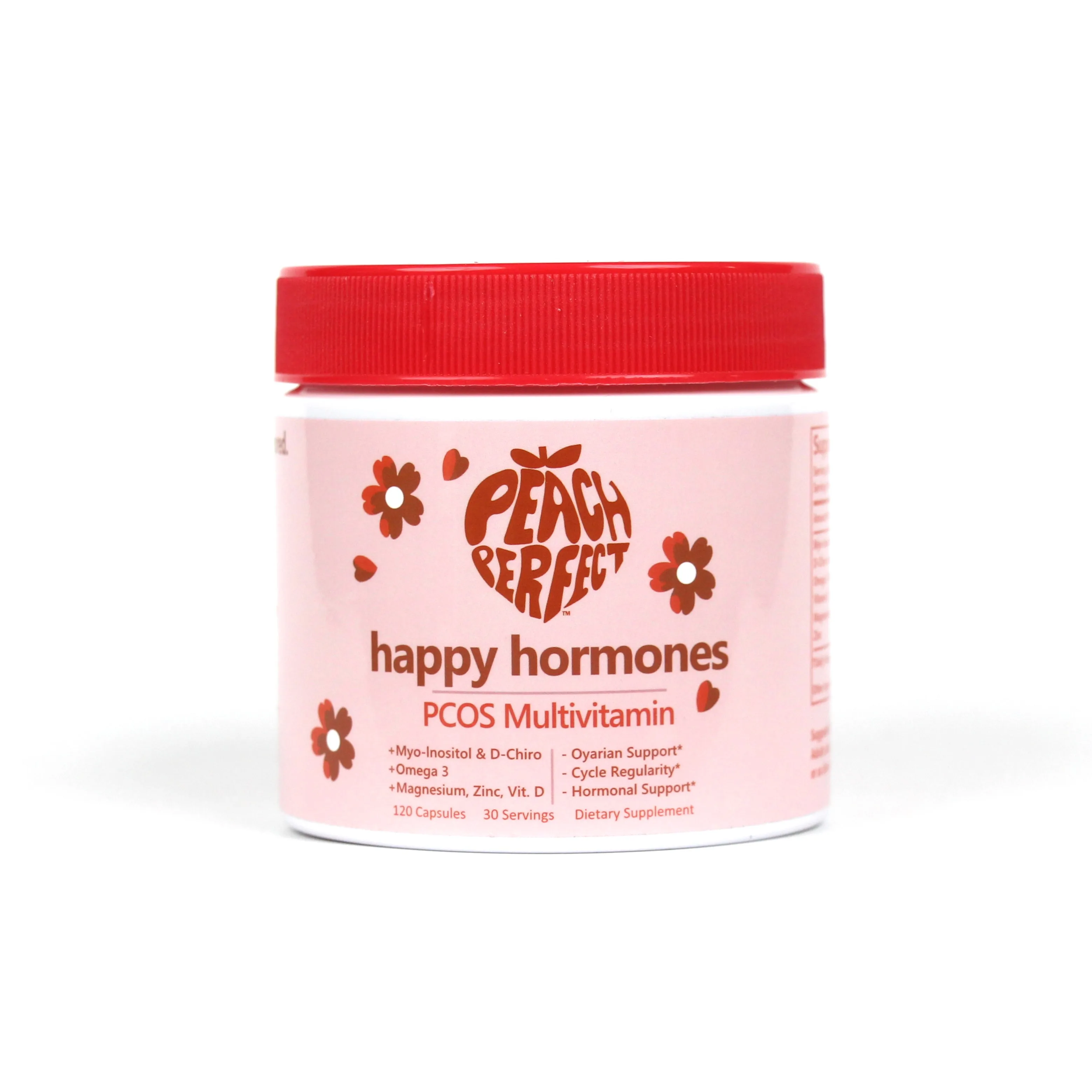 

120 Capsules Women's Digestive & Nutritional Inositol Compound Vitamin Gummies for Happy Hormones - 30 Daily Servings