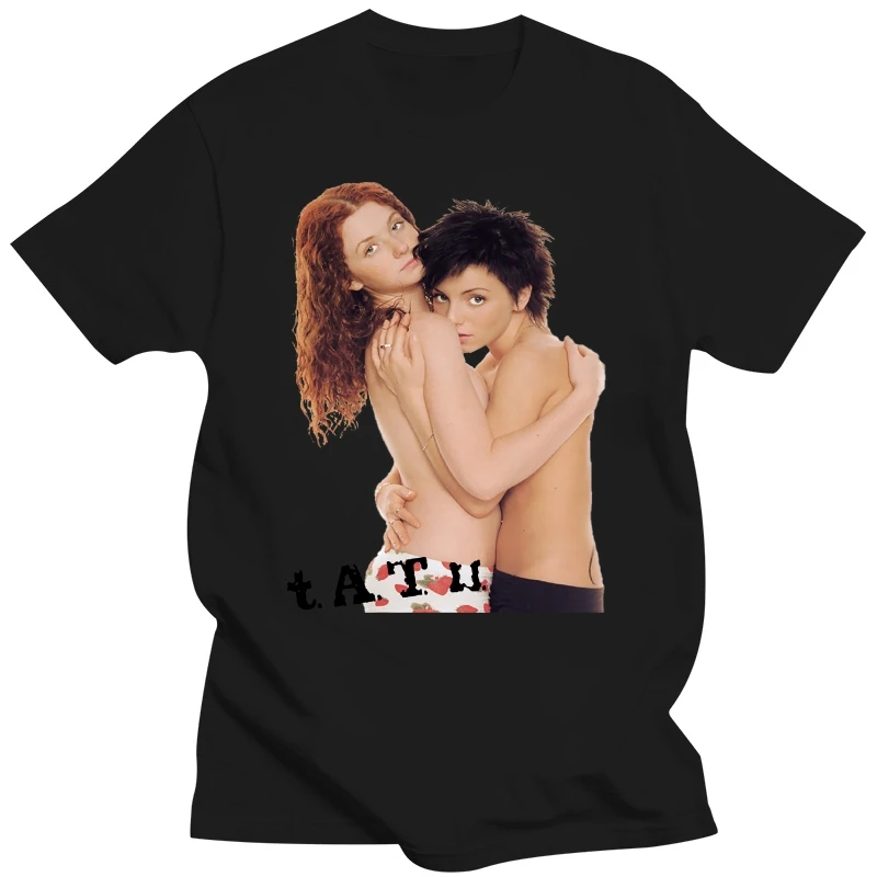 t.A.T.u. TATU HUG Russian Pop Rocker Julia Volkova Lena Katina White T-Shirt