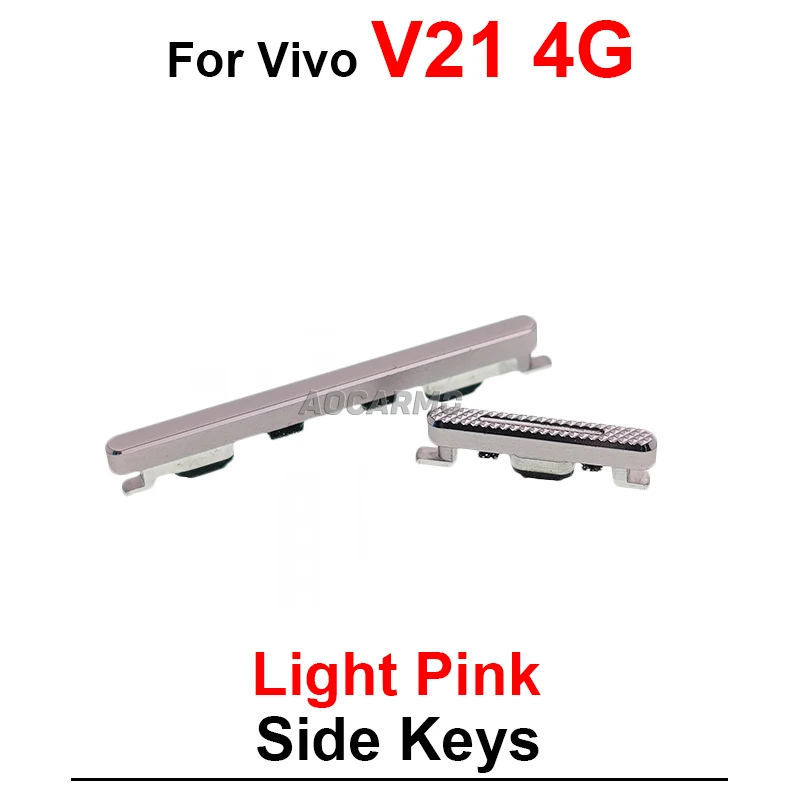 For Vivo V21 4G/5G Y29 Power On OFF Volume Buttons Side Keys Dark Blue BLack Silver Replacement Parts image 2