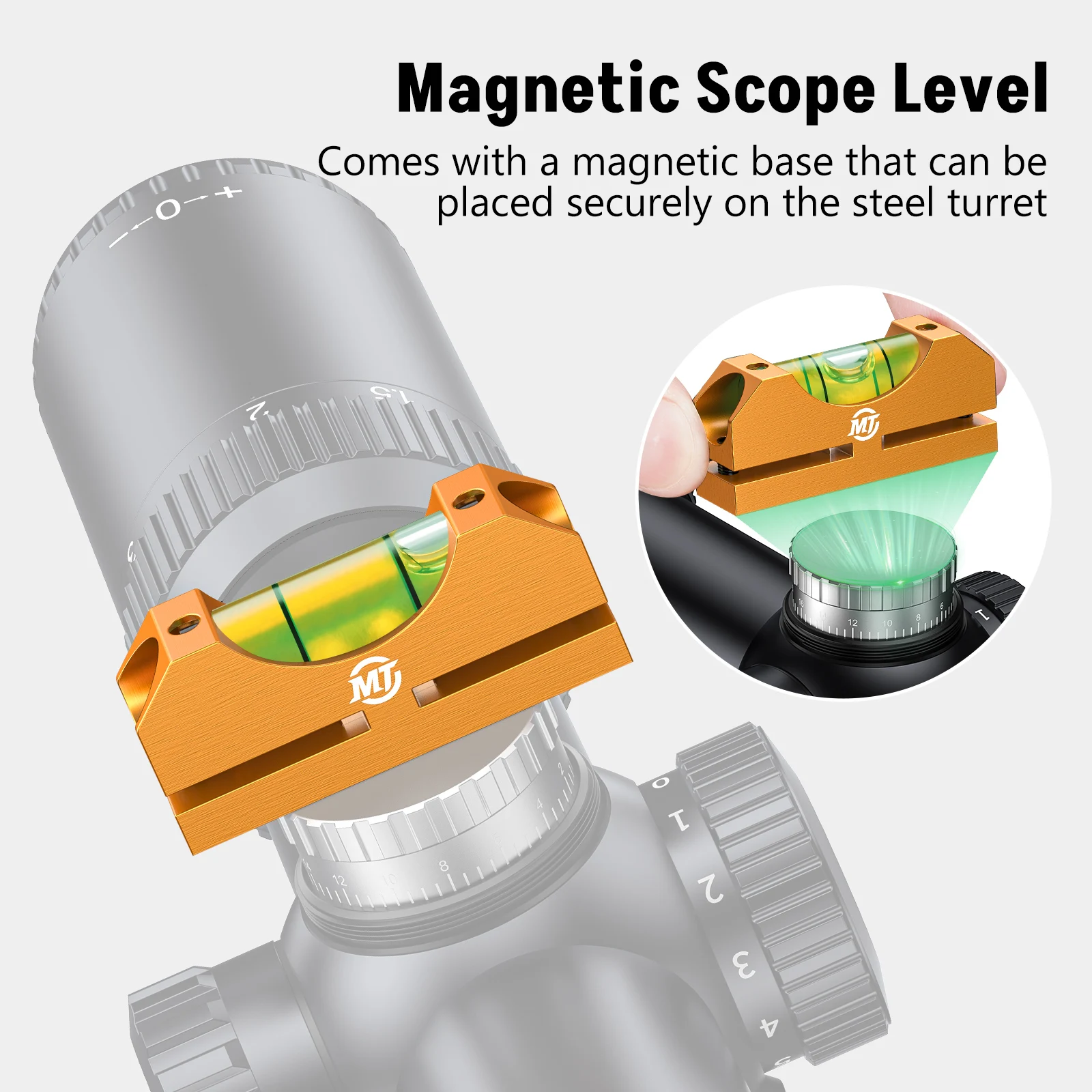 EZshoot Scope Leveling Kit Rail Waterpas voor Picattiny en Universele Magnetische Scope Leveling Tool Verminder Lange Afstand Fout