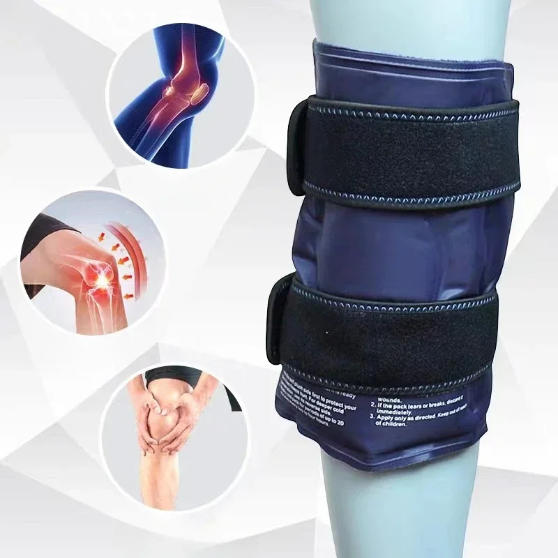 Bandage Sports Knee Protector Ice Bag Calf Cold and Hot Compress Gel