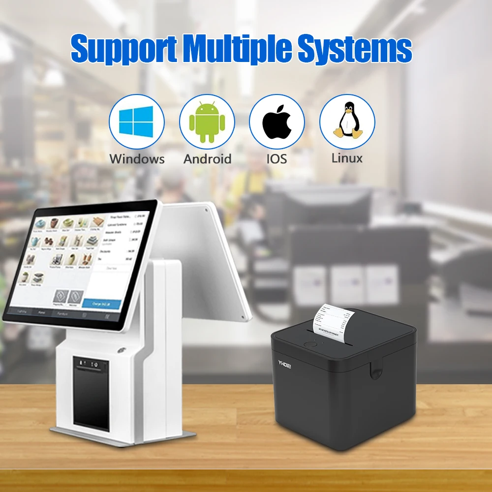 Картина 3: YHD-58E Термопринтер чеков 58 мм, термоинтерфейс чеков USB/USB+BT для Windows/Android/iOS/Linux/Mac