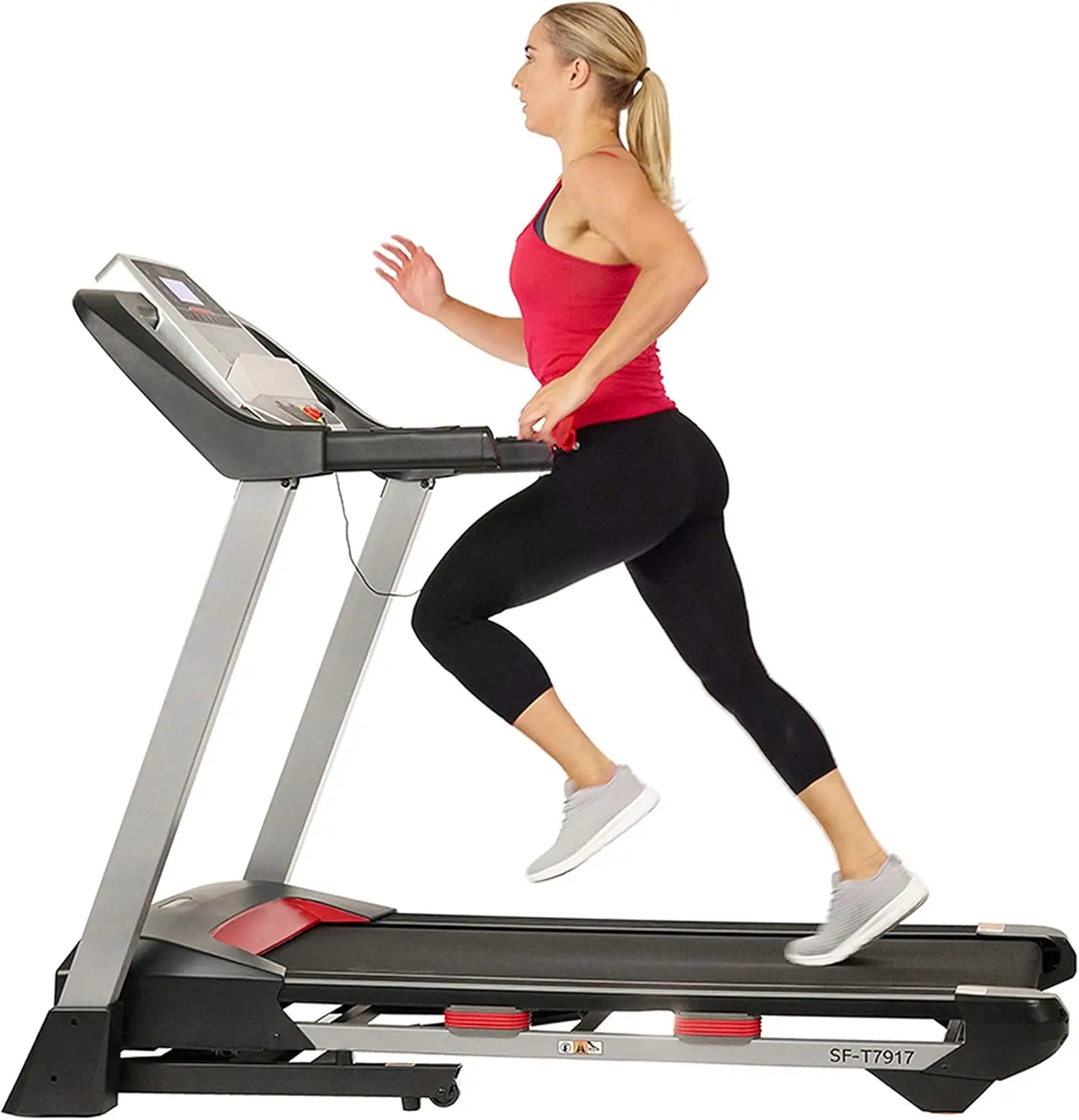 

Foldable Treadmill with 15 Level Auto Incline, Digital Monitor, Wide Running Belt, Device Holder, USB/Bluetooth Connection