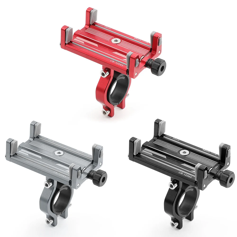 Bicycle Phone Holder Reliable MTB Phone Mount Stand Bicycle Holder Aluminum Adjustable Bike Phone Holder Nonslip Holder