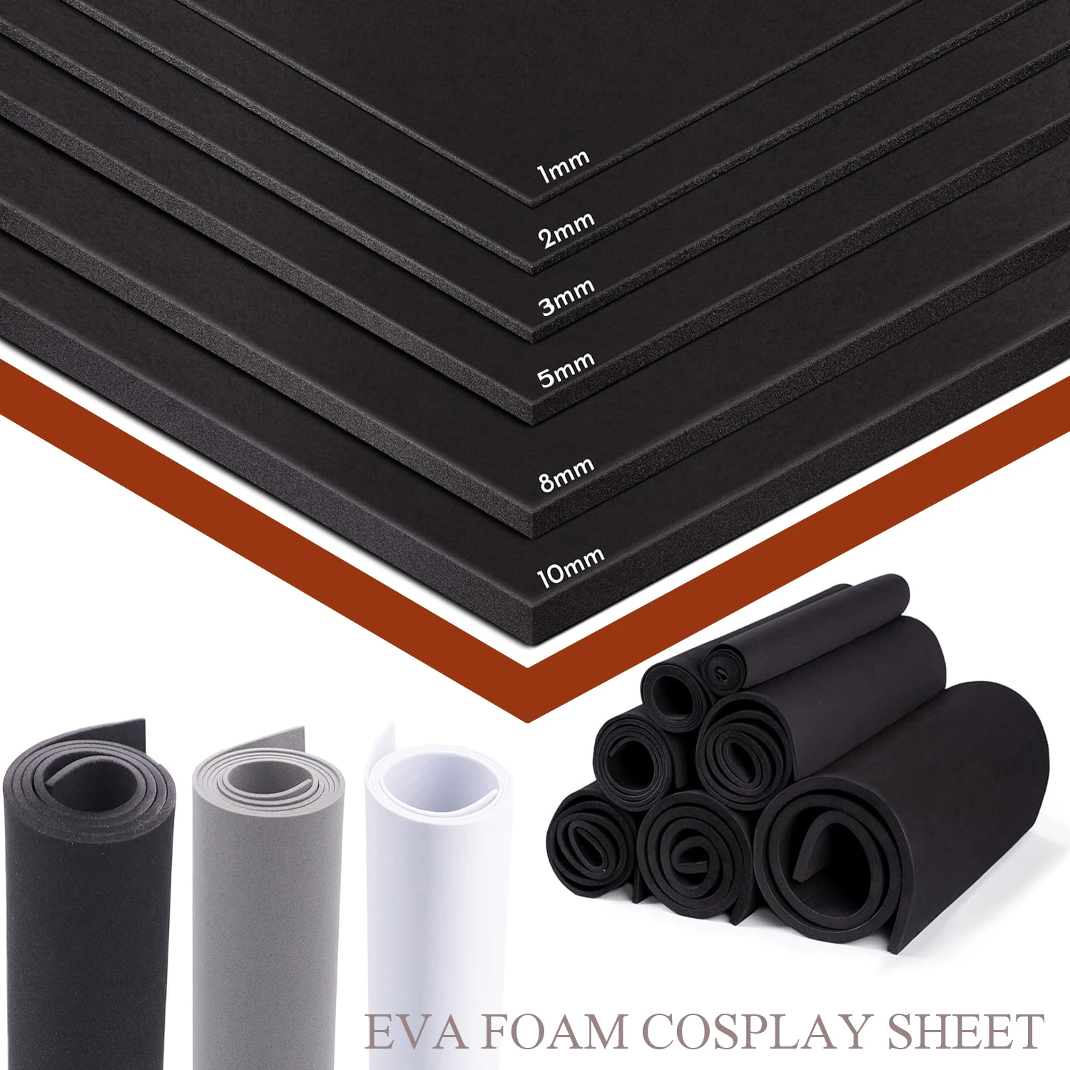 Espuma de Absorção de Som para Cosplay Esponja de Ruído Artesanato Ultra-alta Densidade Espessura mm mm mm mm mm 10 mm 1pc 1pc