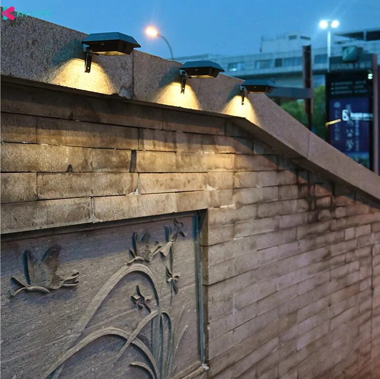 LED Solar Light Waterproof Outdoor 12LED Garden Decoration Wall Light Gutter Light Suitable for Fence Garden Landscape Wall Walk