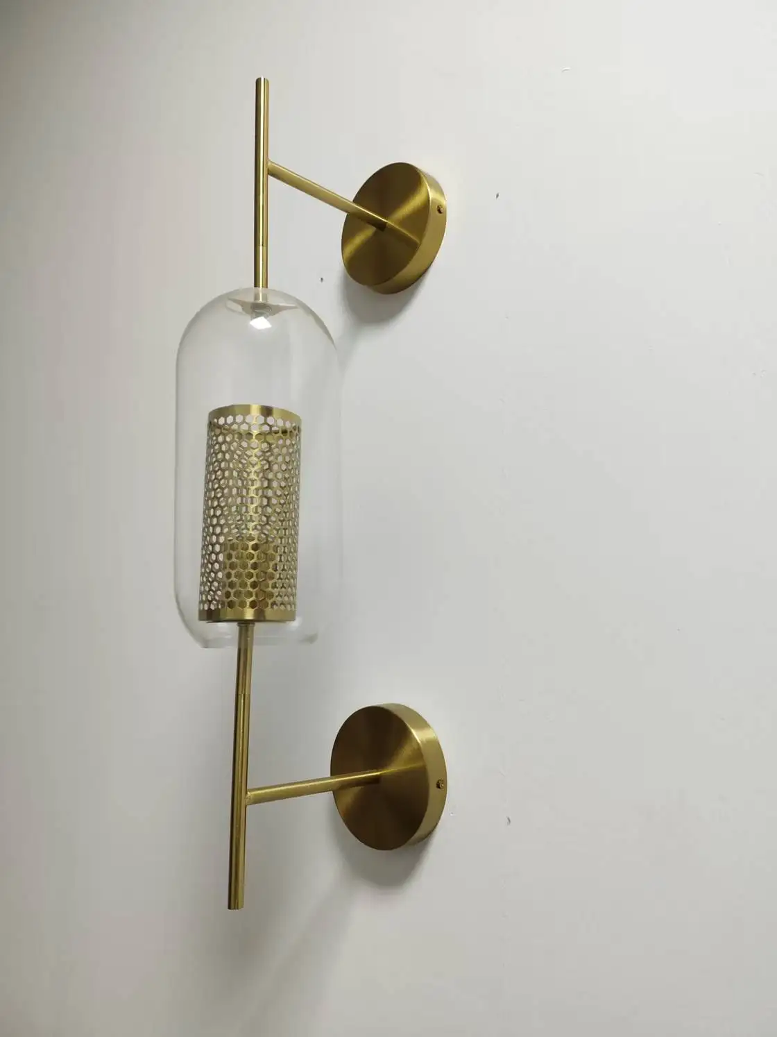 Modern Glass Wall Lamps Indoor Living Room Decorative Lamp Nordic Bedroom Bedside Aisle Wall Sconce Luminaires