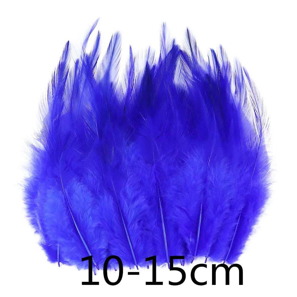 20 sztuk Royal blue ogon bażanta gęsie pióra strusie kogut Plumas dla Fly Tie materiał rzemiosła imprezowe biżuteria dekoracyjna