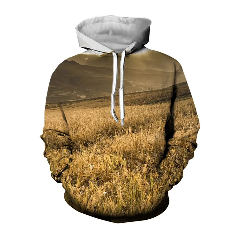 

Jumeast 3D Mountain Landscape Hoodies For Men Natural Scenery Spring And Autumn Casual Oversized Hoodie Streetwear Pullover Tops