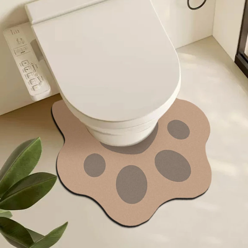 

U-Shaped Toilet Floor Mat, Bathroom Mat, Household Soft Diatom Mud Absorbent, Waterproof Splash Urine Foot Mat, Modern Simplicit