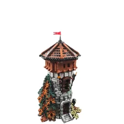 Medieval Module MOC Castle Tower Building Blocks Technology Bricks Creative Display Model DIY Assembly Collection Toys Xmas Gift