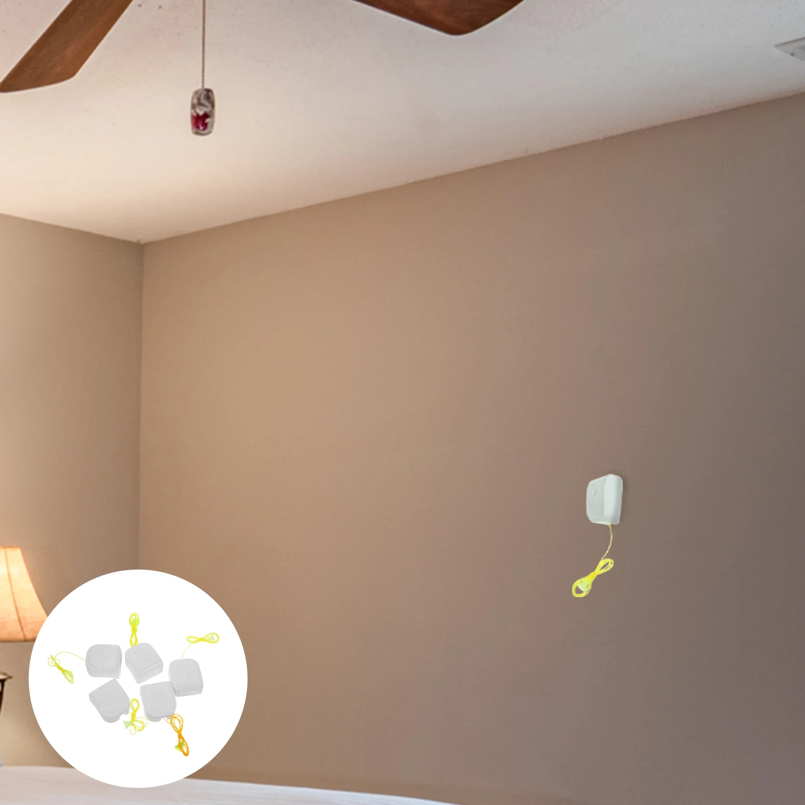 

5pcs Plastic Pull Switch For Ceiling Fan Lamp Light Pull Chain Replacement Repair Kit Durable Rope Smooth Surface