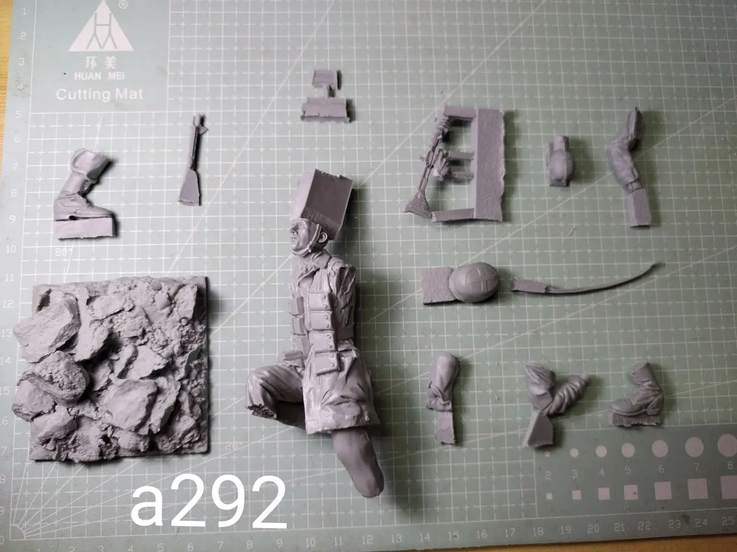 1/16 Resin Model Figure GK，German soldier ,    Unassembled and unpainted kit