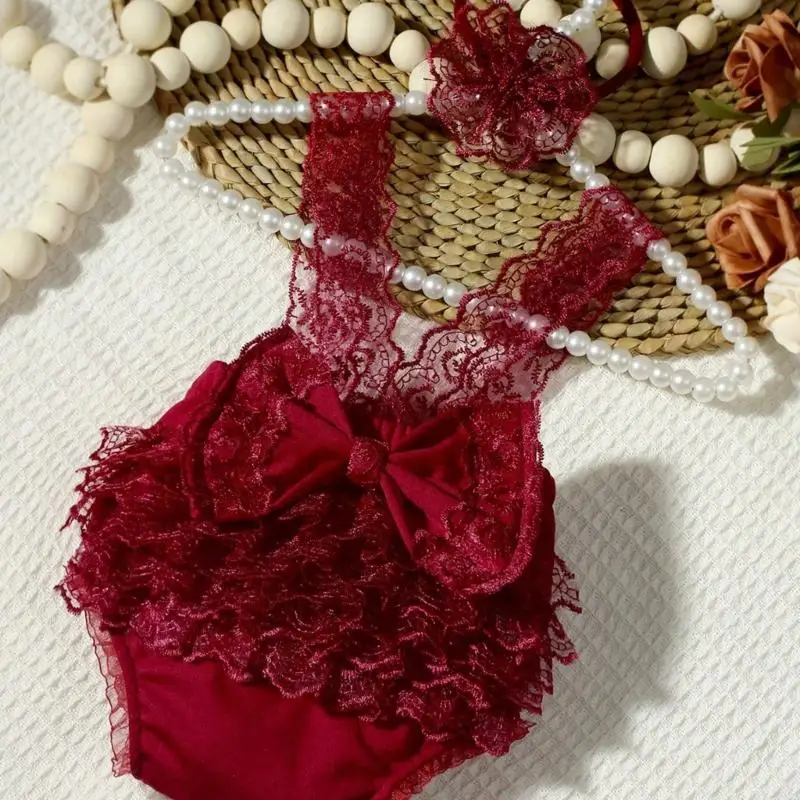 54da en dentelle douce pour bébés filles