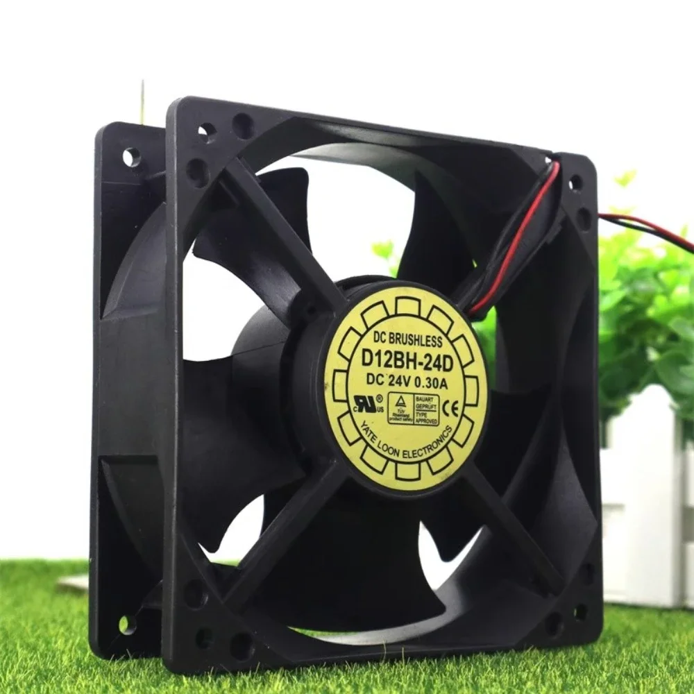 Y. L D12BH-24D Server Fan for YaLn High Air Flow Axial Silent Power Supply Converter Cooing Fan 12025 24V 0.30A 12CM 2-3-4 Wire