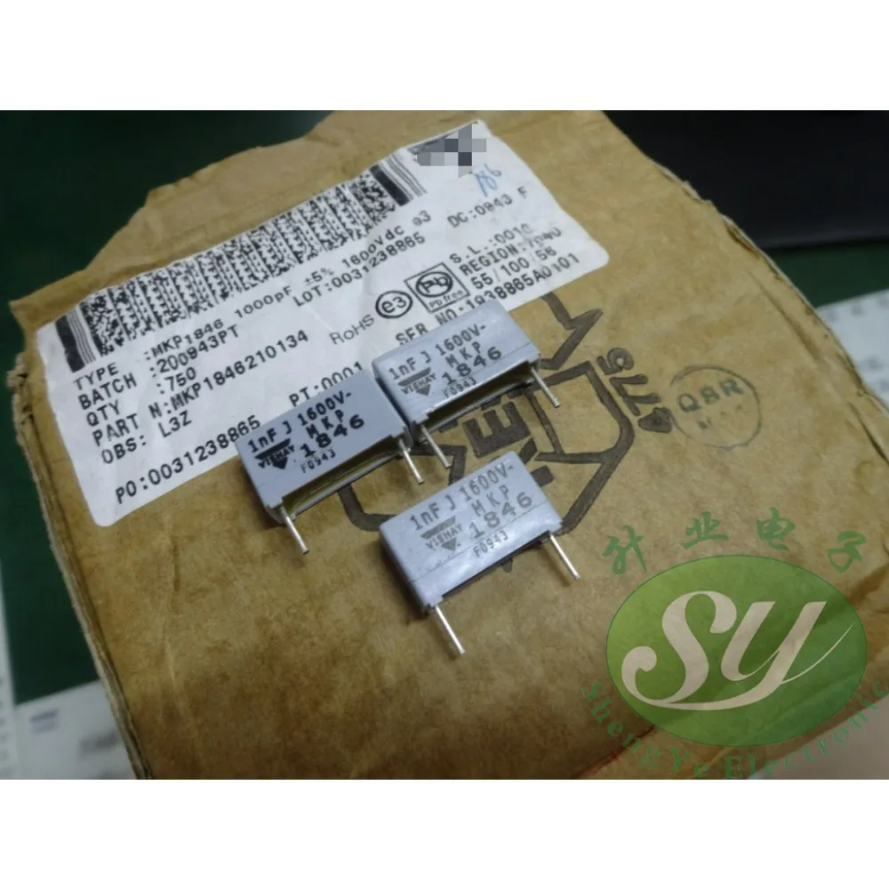 

10PCS MKP1846 0.001uf/1600v 1.0nf 1000pf 1n0 102 Brand new 15mm film capacitor