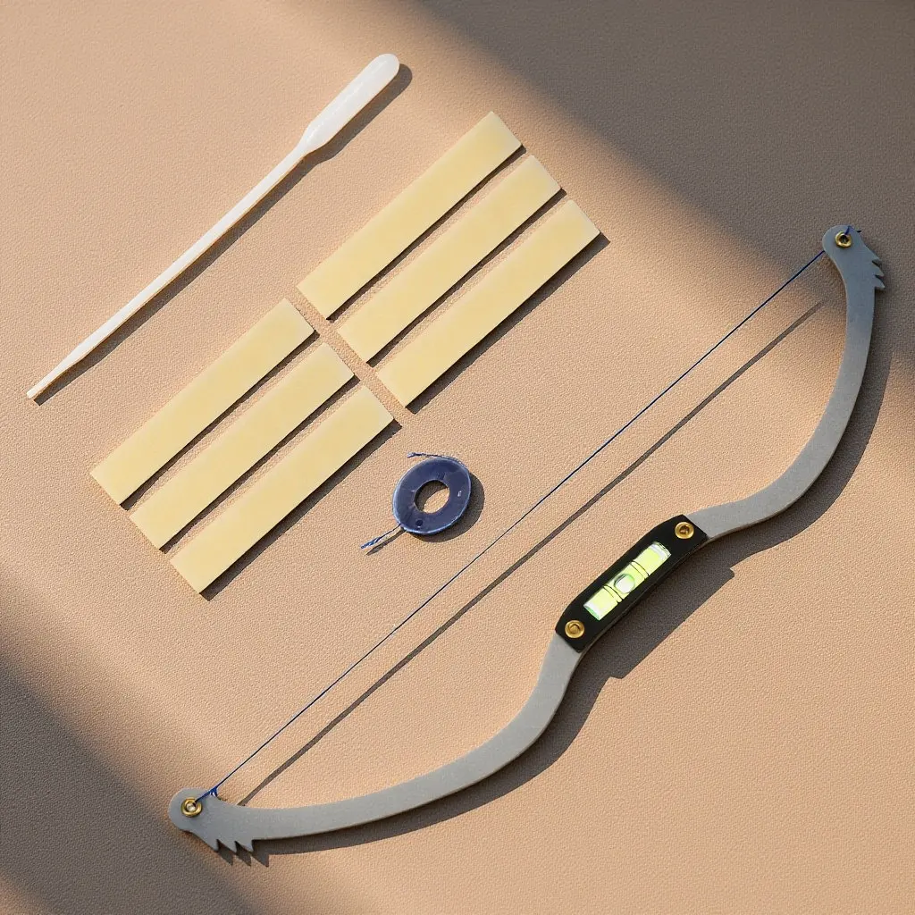Eyebrow Mapping Tool Bow Shaped Stainless Steel Eyebrow Ruler for Symmetrical Brows Threading Tattooing Makeup Precision