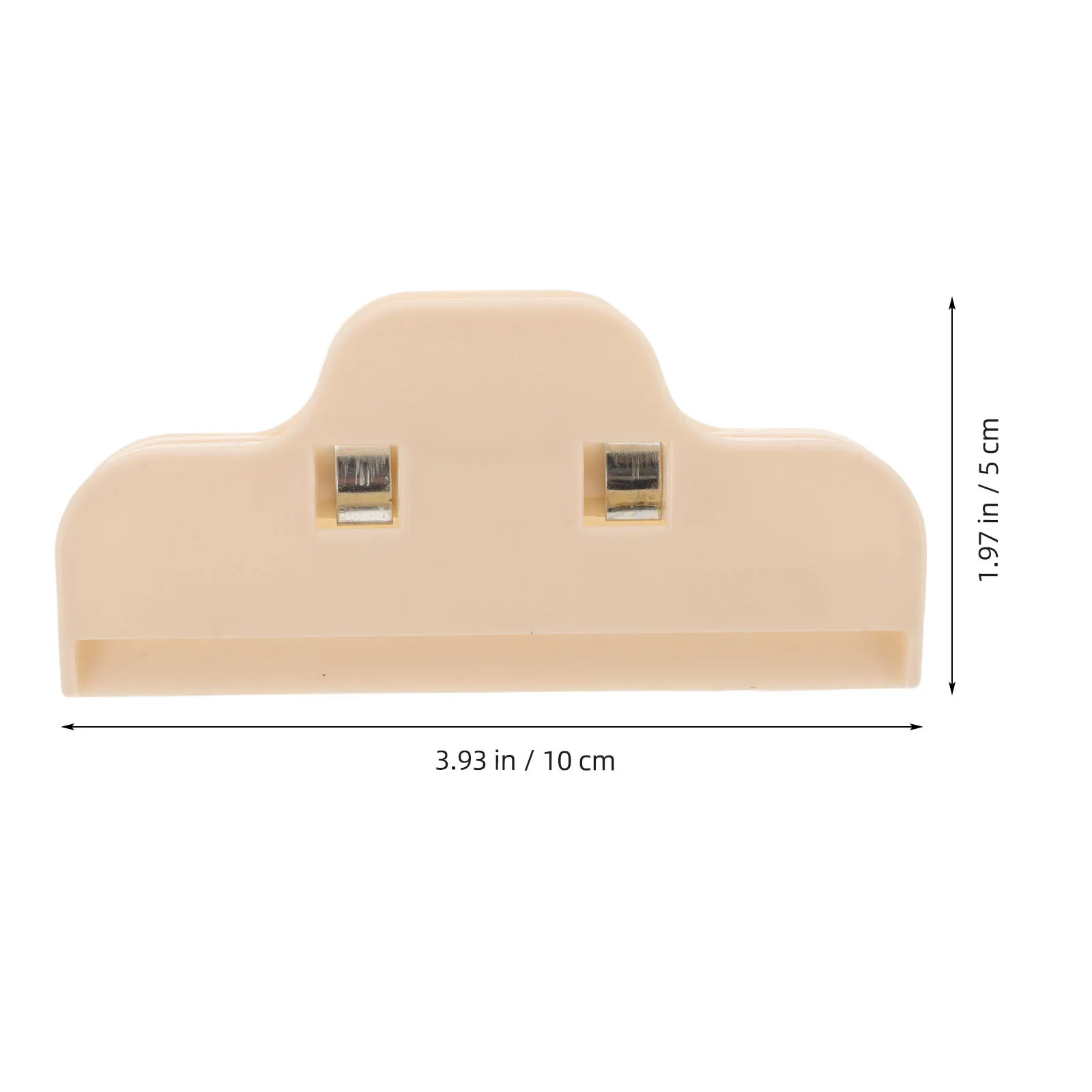 5 قطعة مقاطع حقيبة بلاستيكية الغذاء قفل المشبك رقاقة البطاطس حقيبة كليب وجبة خفيفة كليب قابلة لإعادة الاستخدام تخزين المطبخ البيج الغذاء قفل المشبك