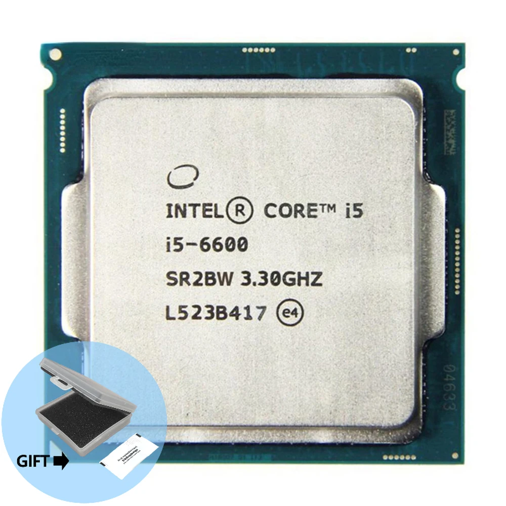 

Intel Core i5-6600 i5 6600 3.3 GHz SR2BW/SR2L5 Quad-Core Quad-Thread CPU Processor 6M 65W LGA 1151