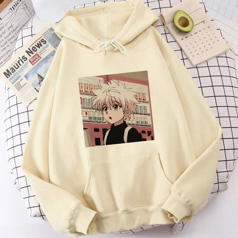 Hunter X Hunter Hoodie Women Pullovers Hxh Sweatshirt Killua Zoldyck Hisoka Manga Hoodies Japanese Anime Hoody Streetwear Tops