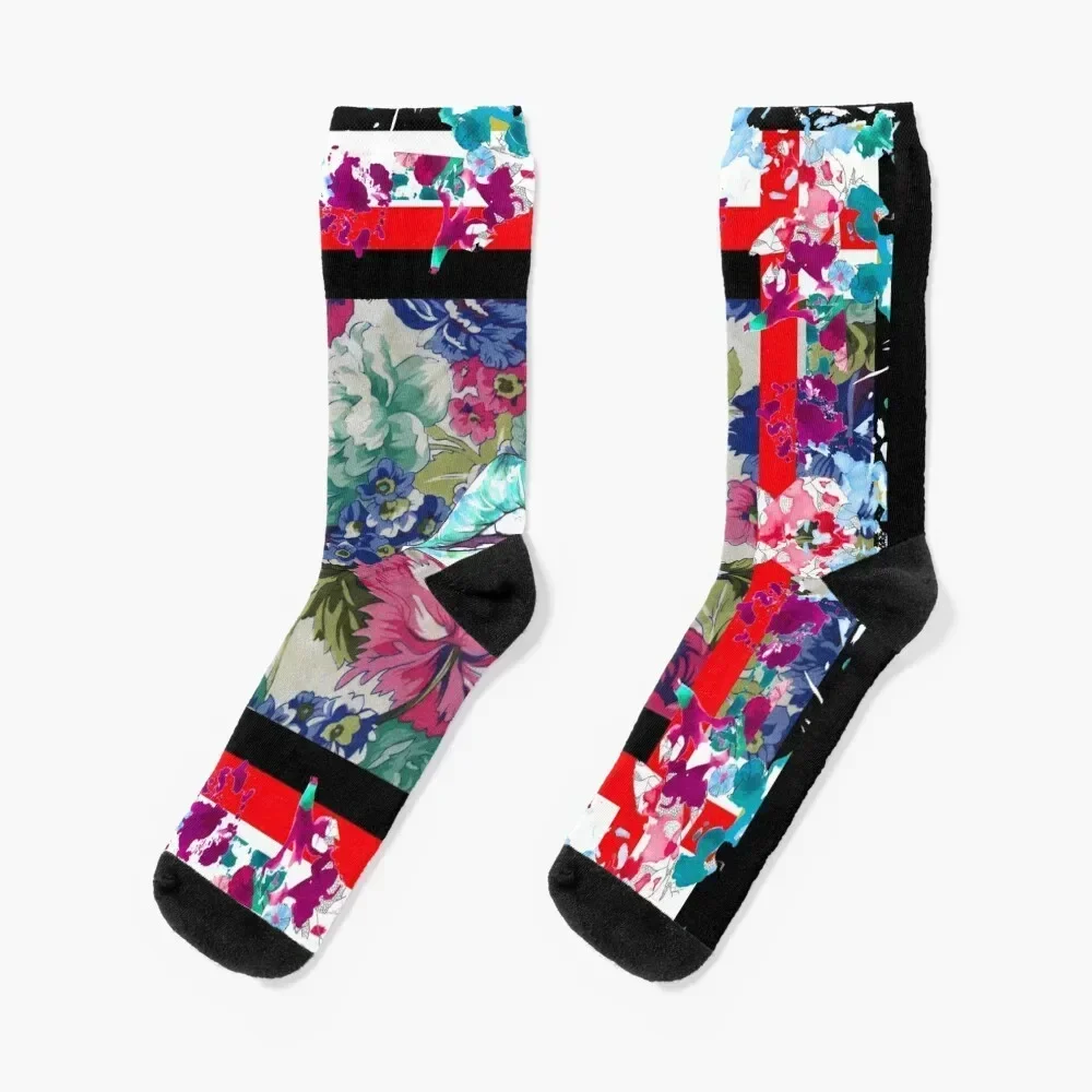 

flowering Socks Thermal man winter shoes Non-slip Luxury Woman Socks Men's