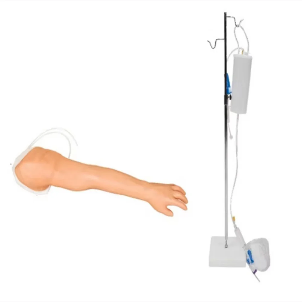 Arm Venipuncture Training Model Medical Science Complete VP Arm Simulator Elderly Venipuncture Skills Practice Caregiver for Med