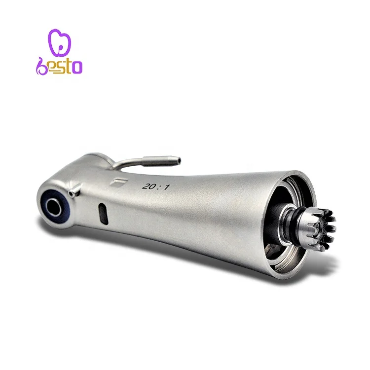 BESTO den tal 20:1 Fiber Optic im plant Contra Angle Stainless Steel im plantology Low Speed Handpiece denti stry Equipment