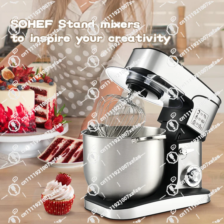 Commercial Household Food Mixers and Dough Kneaders Large 16L Capacity Vertical Mixer
