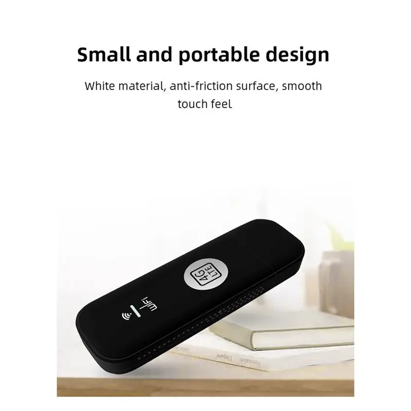 4G USB WIFI Modem With SIM Card Slot 4G LTE Car Wireless Wifi Router USB Dongle Black-AEF7