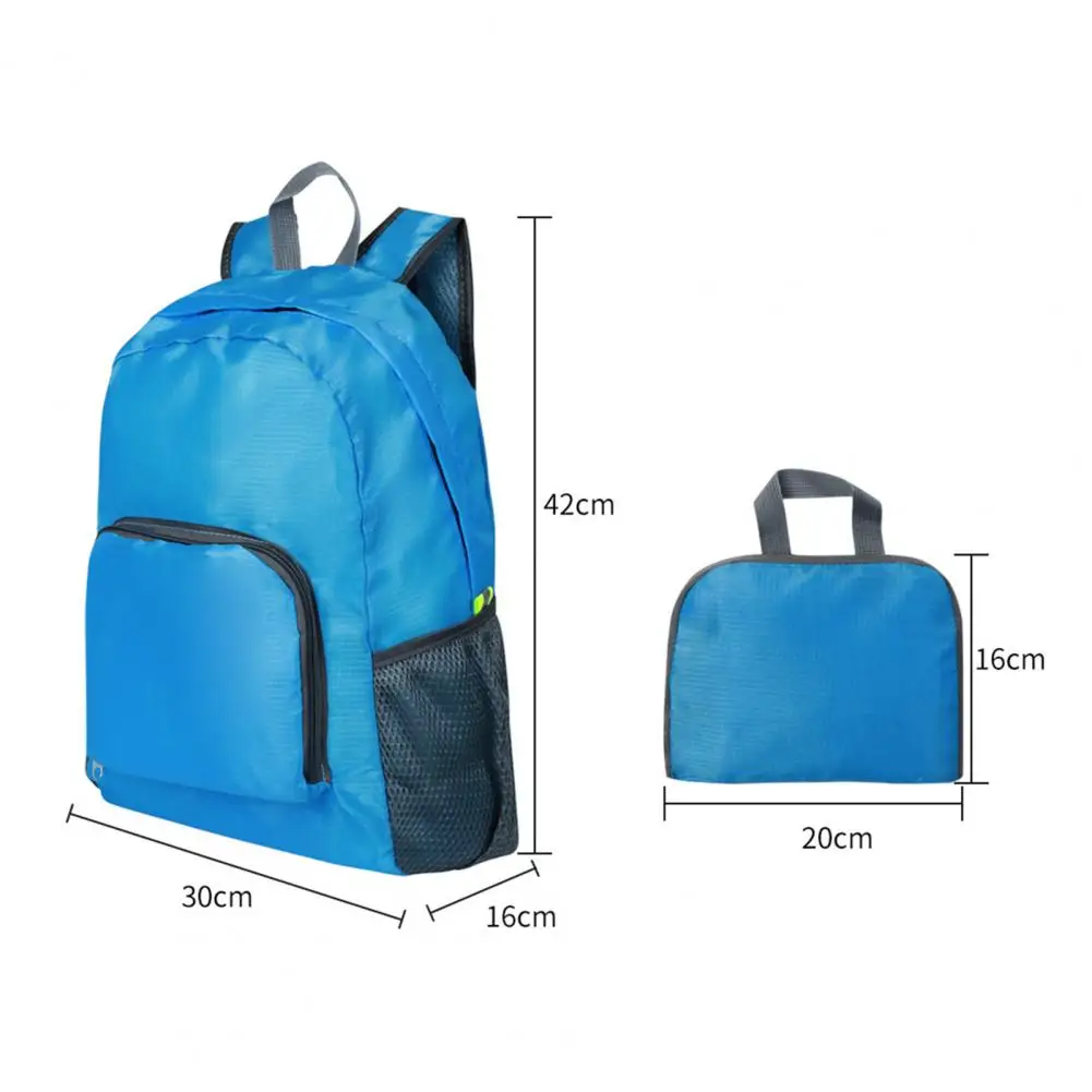 กระเป๋าเป้สะพายหลังแบบพับได้น้ําหนักเบากระเป๋าเป้สะพายหลังเดินทางกันน้ําพร้อมกระเป๋าหลายช่องสําหรับปีนเขาเดินป่า Unisex College Business Daypack