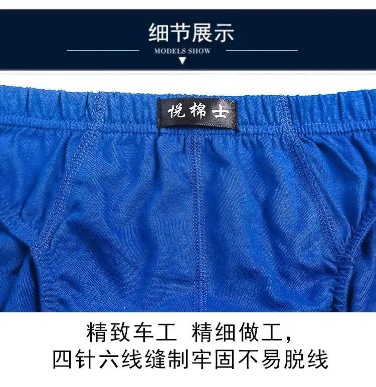 5 Teile/los Baumwolle Unterhose Für Männer Slips Männliche Unterwäsche Schlüpfer Höschen Hose Shorts 2025 Sexy Unterwäsche XL 2XL 3XL 4XL 5XL 6XL – Detail 7
