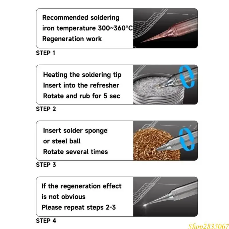 Soldering Iron Tip Cleaning Pastes Soldering Iron Tip Oil Activators 831F